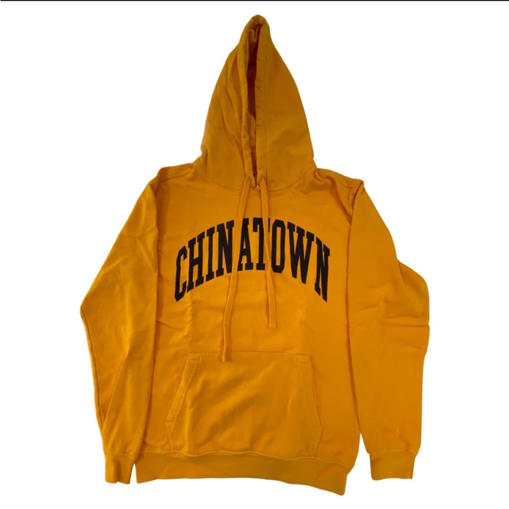 NWT Market Chinatown CTM Arc Hoodie Yellow Black Logo S RARE
